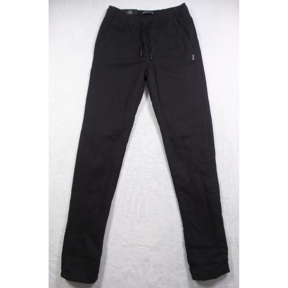 Silver Jeans Co Pants Boys Size 8 Black Nathan Skinny Lined Flannel Comfort NWT